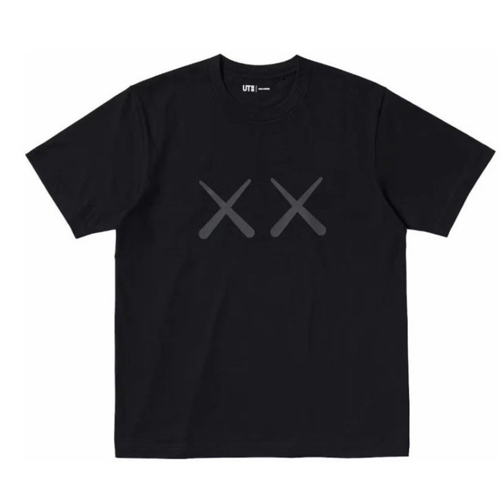 KAWS x Warhol Uniqlo UT Graphic T Shirt Black  Large Men's Unisex New Art Cotton